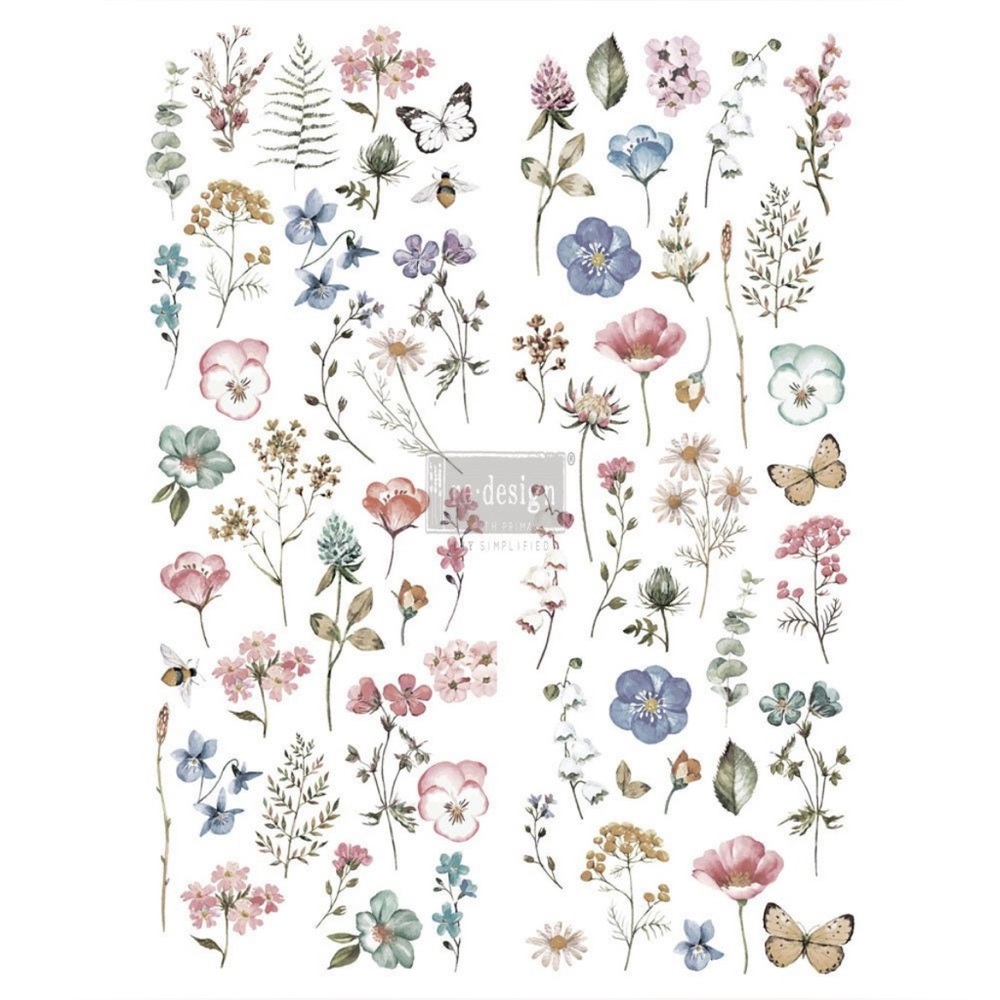 Redesign Decor Transfer | DELICATE FLEUR | 24” x 32”